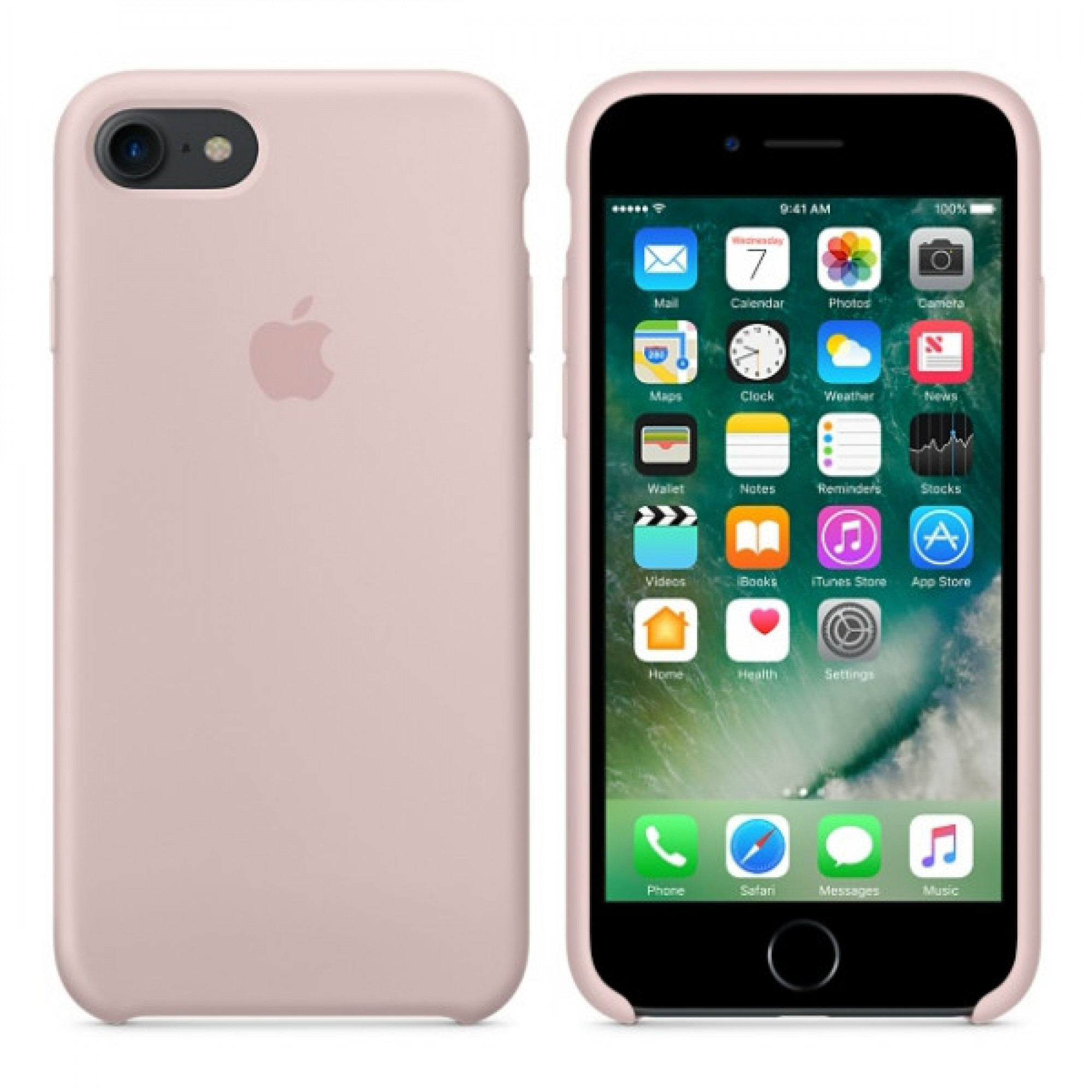 Чохол Apple iPhone 7 Silicone Case - Pink Sand (MMX12)
