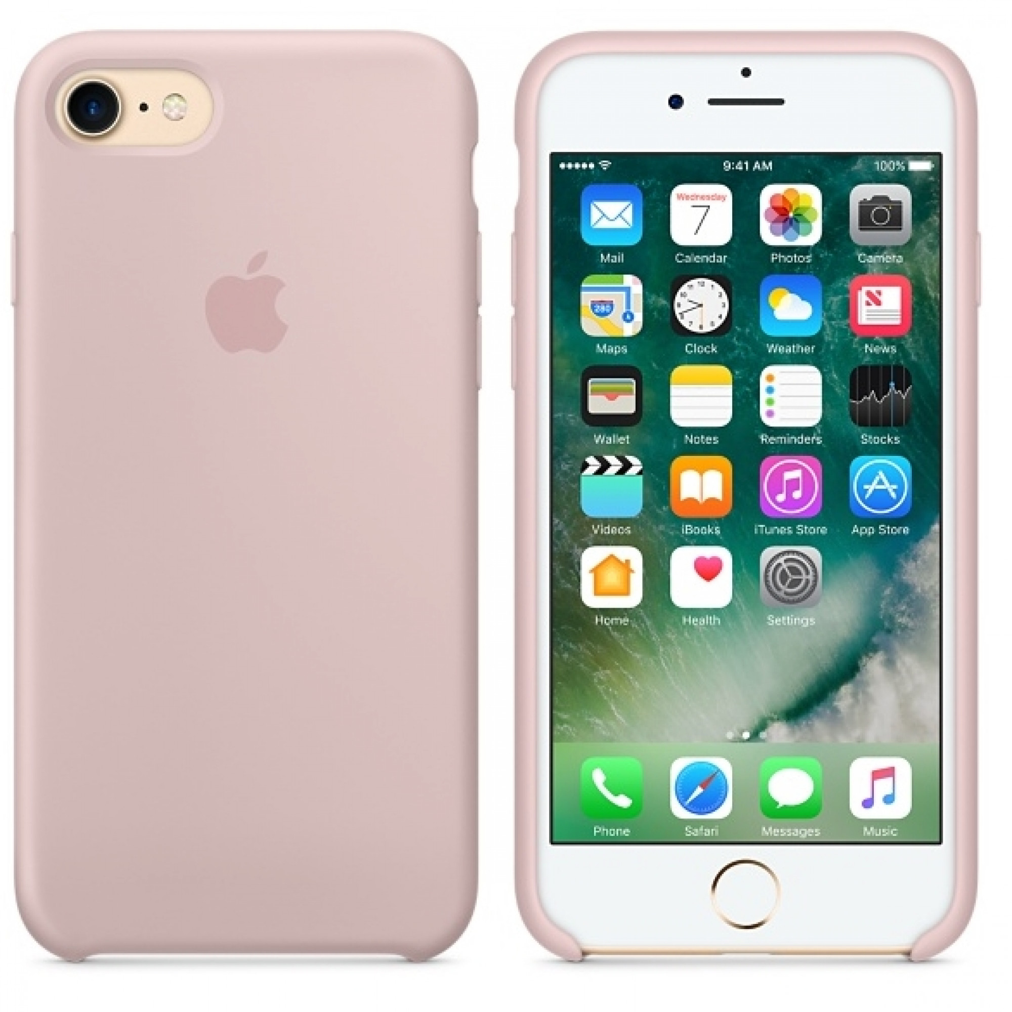 Чохол Apple iPhone 7 Silicone Case - Pink Sand (MMX12)