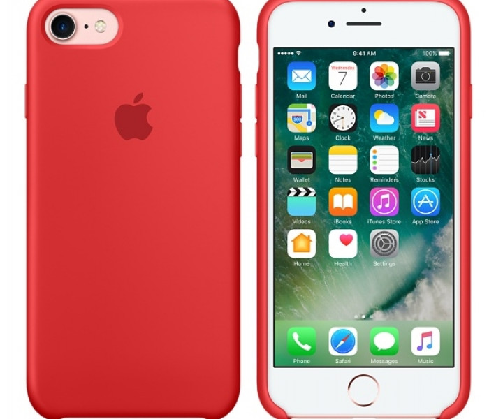 Чохол Apple iPhone 7 Silicone Case - (PRODUCT) RED (MMWN2)
