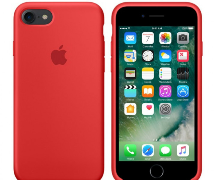 Чохол Apple iPhone 7 Silicone Case - (PRODUCT) RED (MMWN2)