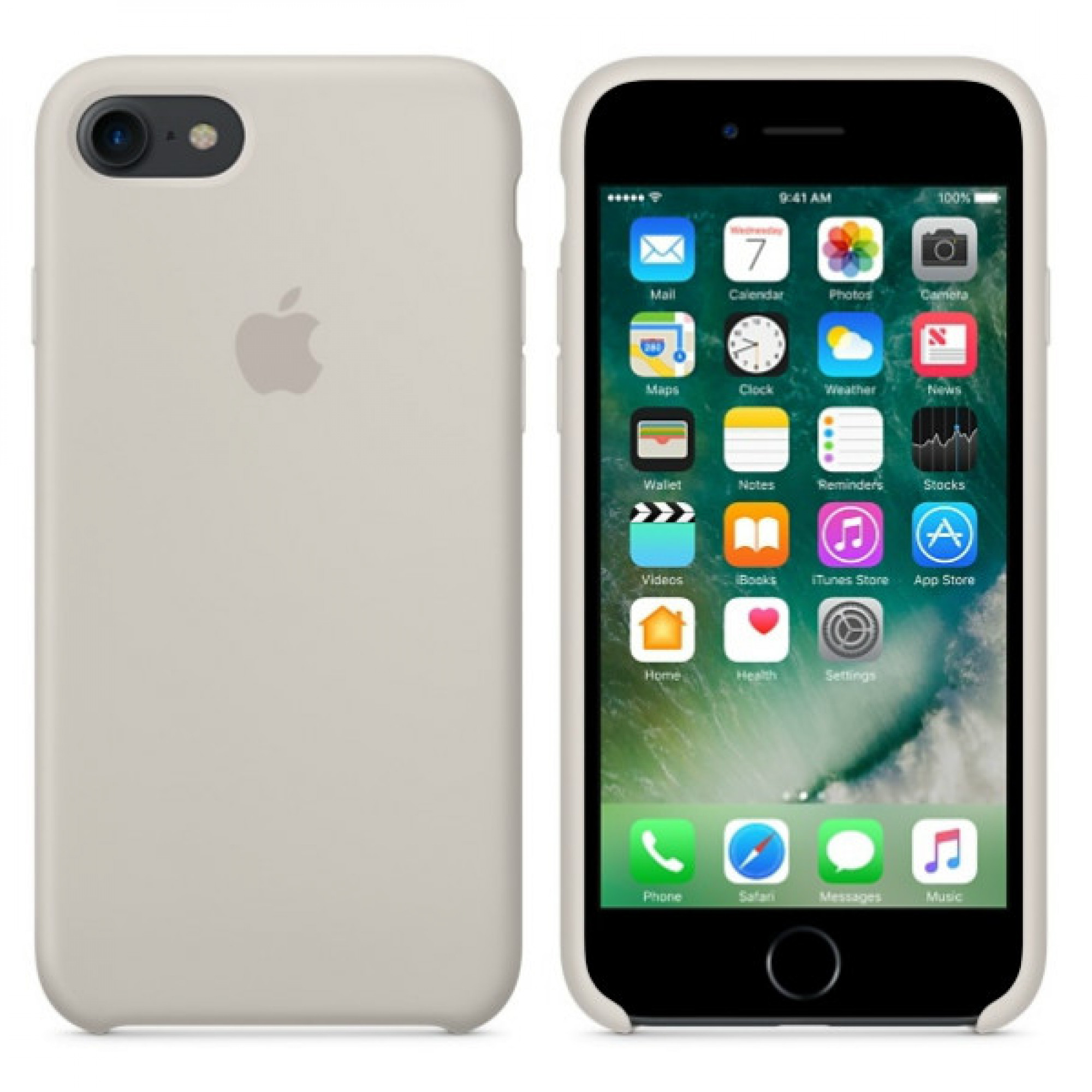 Чохол Apple iPhone 7 Silicone Case - Stone (MMWR2)