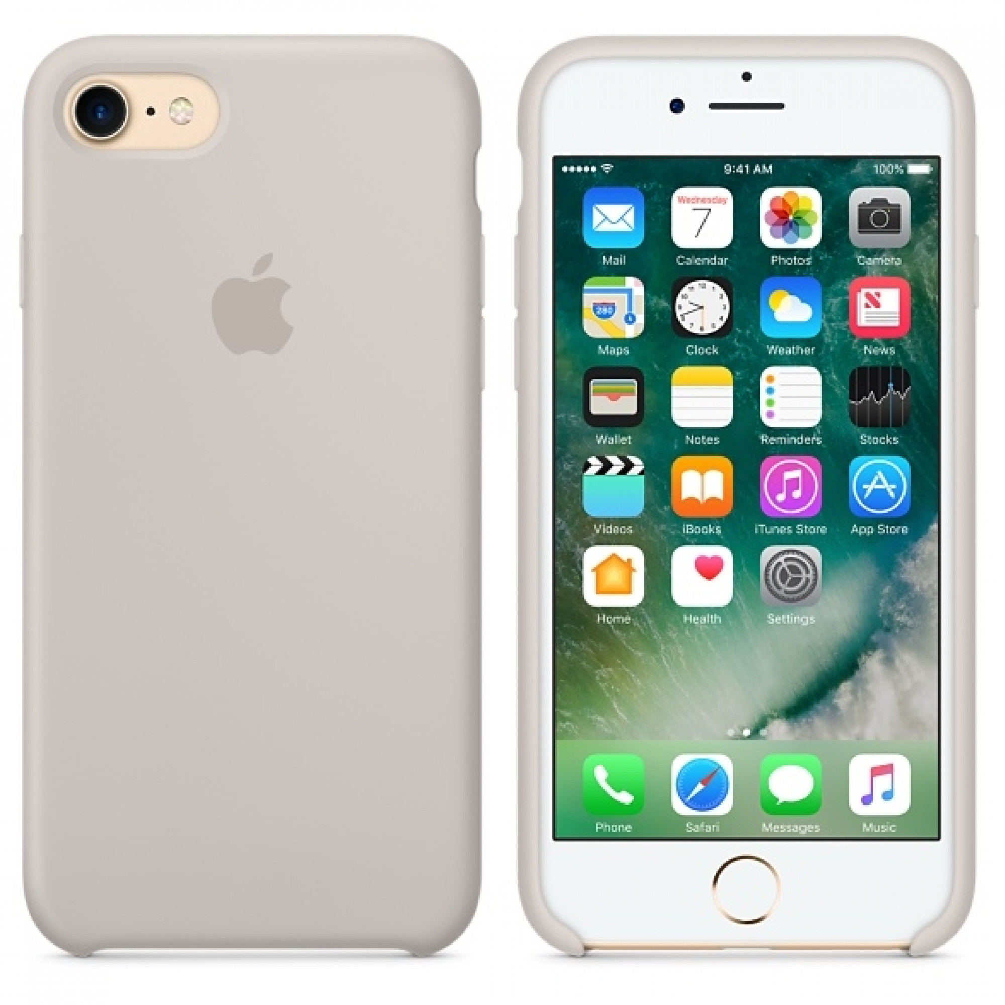 Чохол Apple iPhone 7 Silicone Case - Stone (MMWR2)