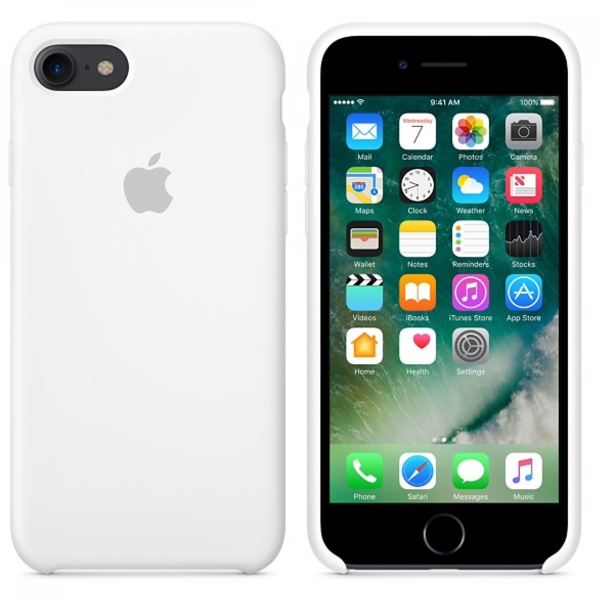 Чохол Apple iPhone 7 Silicone Case - White (MMWF2)