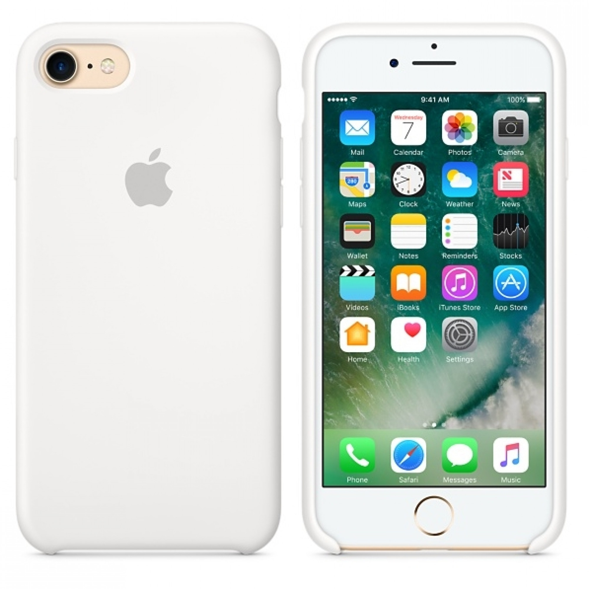 Чохол Apple iPhone 7 Silicone Case - White (MMWF2)