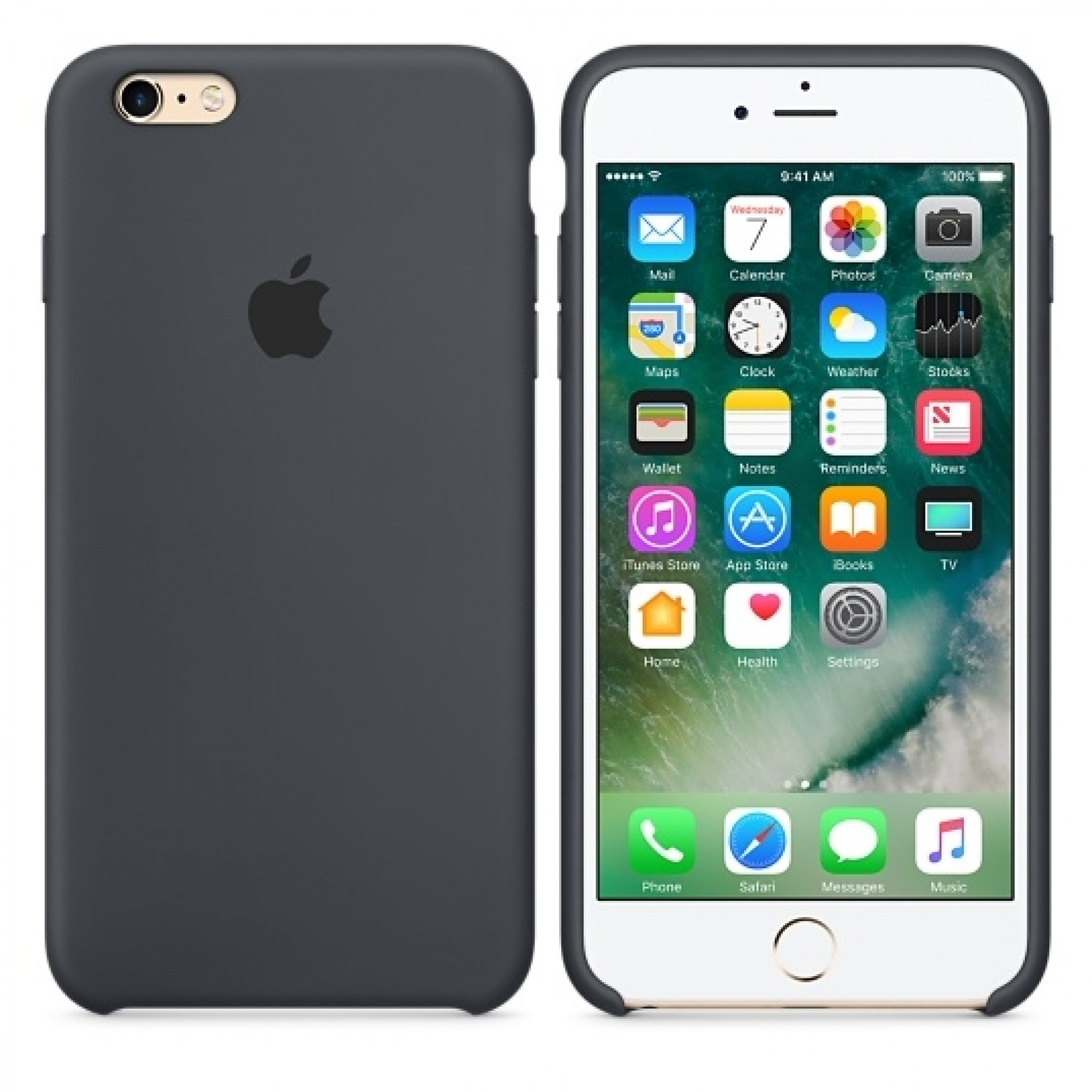 Чохол Apple iPhone 6 / 6s Silicone Case - Charcoal Gray MKY02