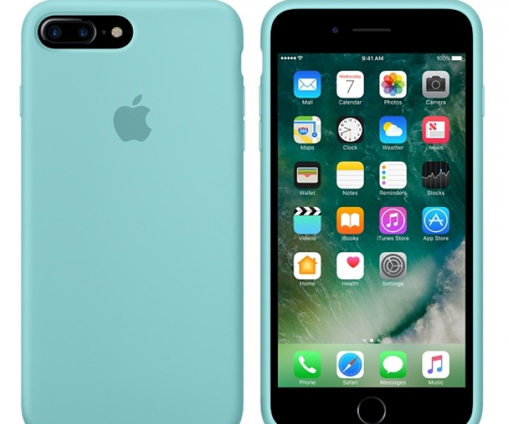 Чохол Apple iPhone 7 Plus Silicone Case - Sea Blue (MMQY2)