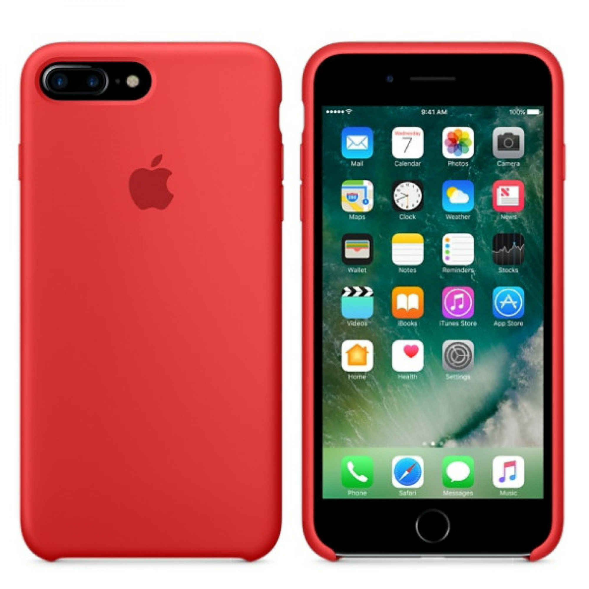 Чохол Apple iPhone 7 Plus Silicone Case - (PRODUCT)RED (MMQV2)