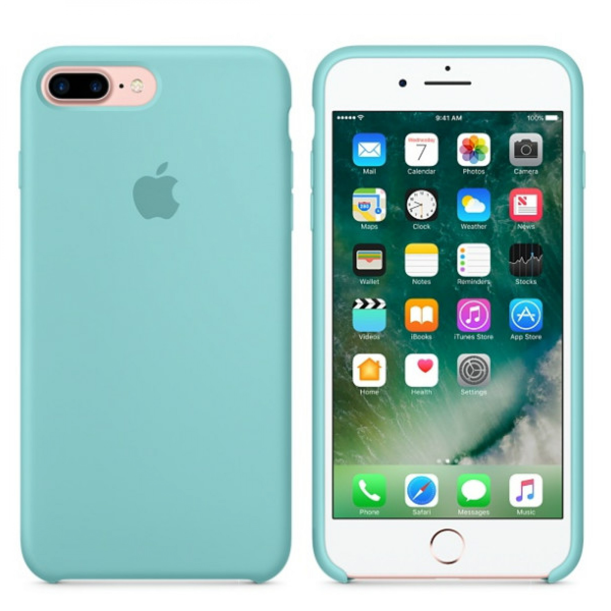 Чохол Apple iPhone 7 Plus Silicone Case - Sea Blue (MMQY2)