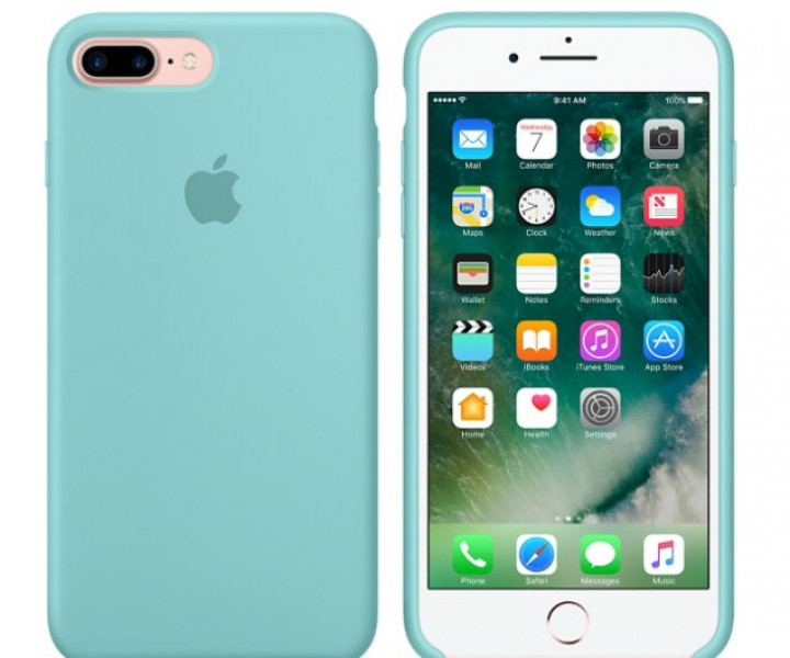 Чохол Apple iPhone 7 Plus Silicone Case - Sea Blue (MMQY2)