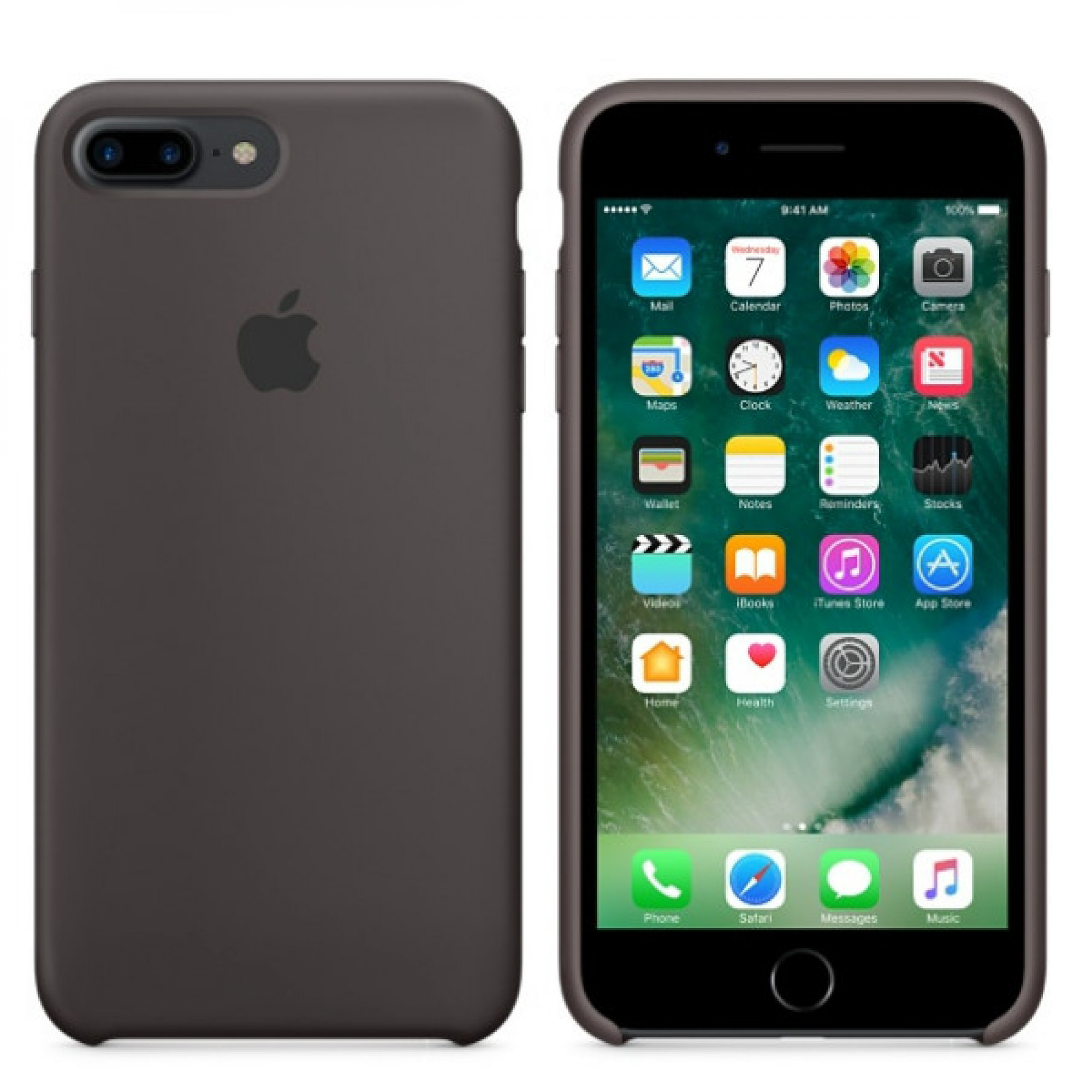 Чохол Apple iPhone 7 Plus Silicone Case - Cocoa (MMT12)