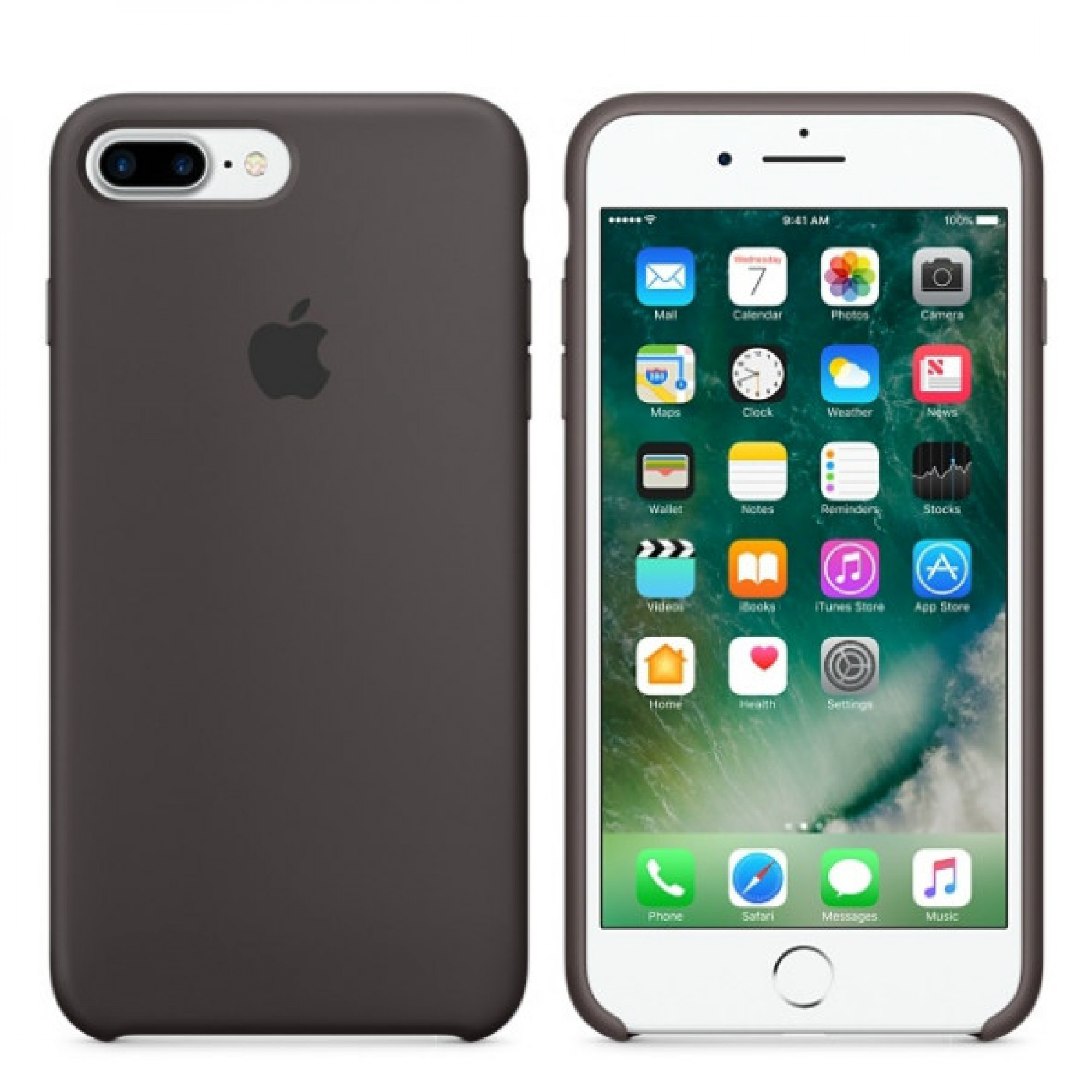 Чохол Apple iPhone 7 Plus Silicone Case - Cocoa (MMT12)