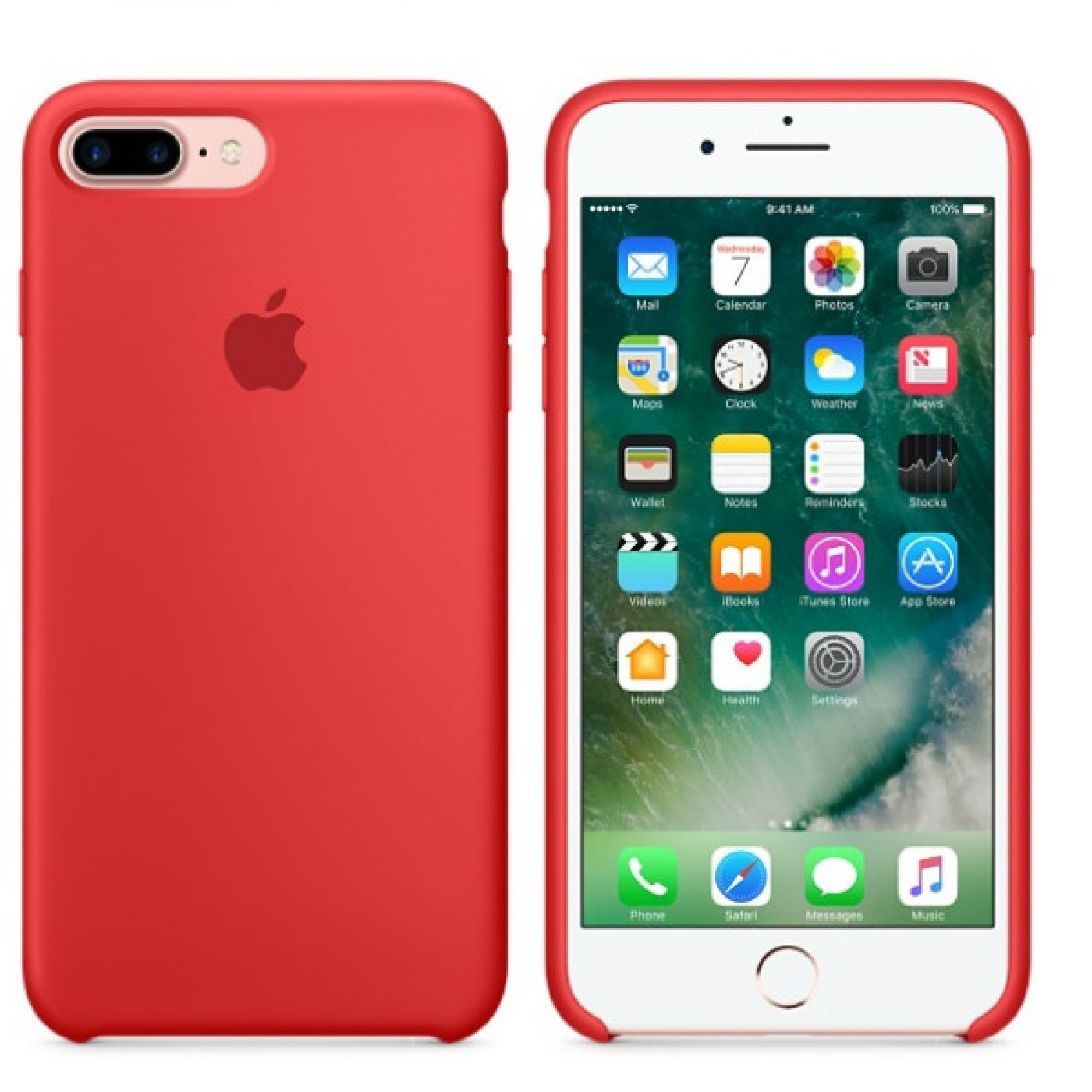 Чохол Apple iPhone 7 Plus Silicone Case - (PRODUCT)RED (MMQV2)