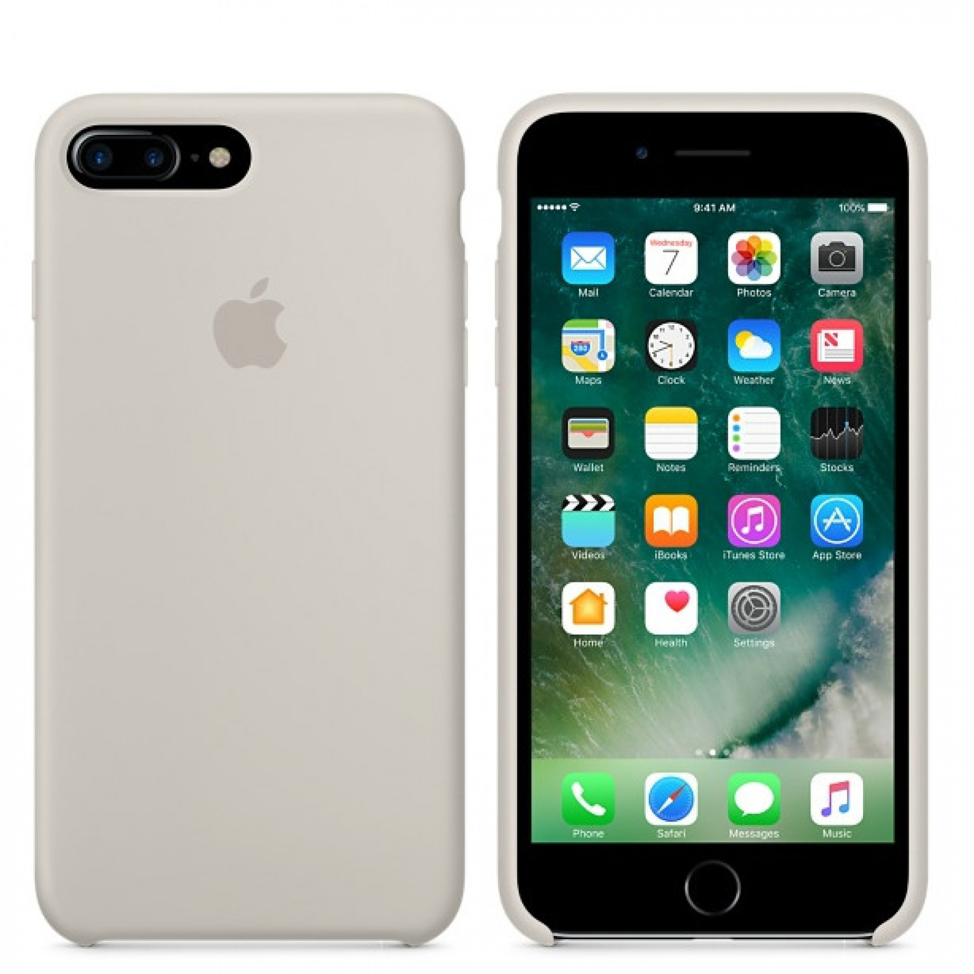 Чохол Apple iPhone 7 Plus Silicone Case - Stone (MMQW2)
