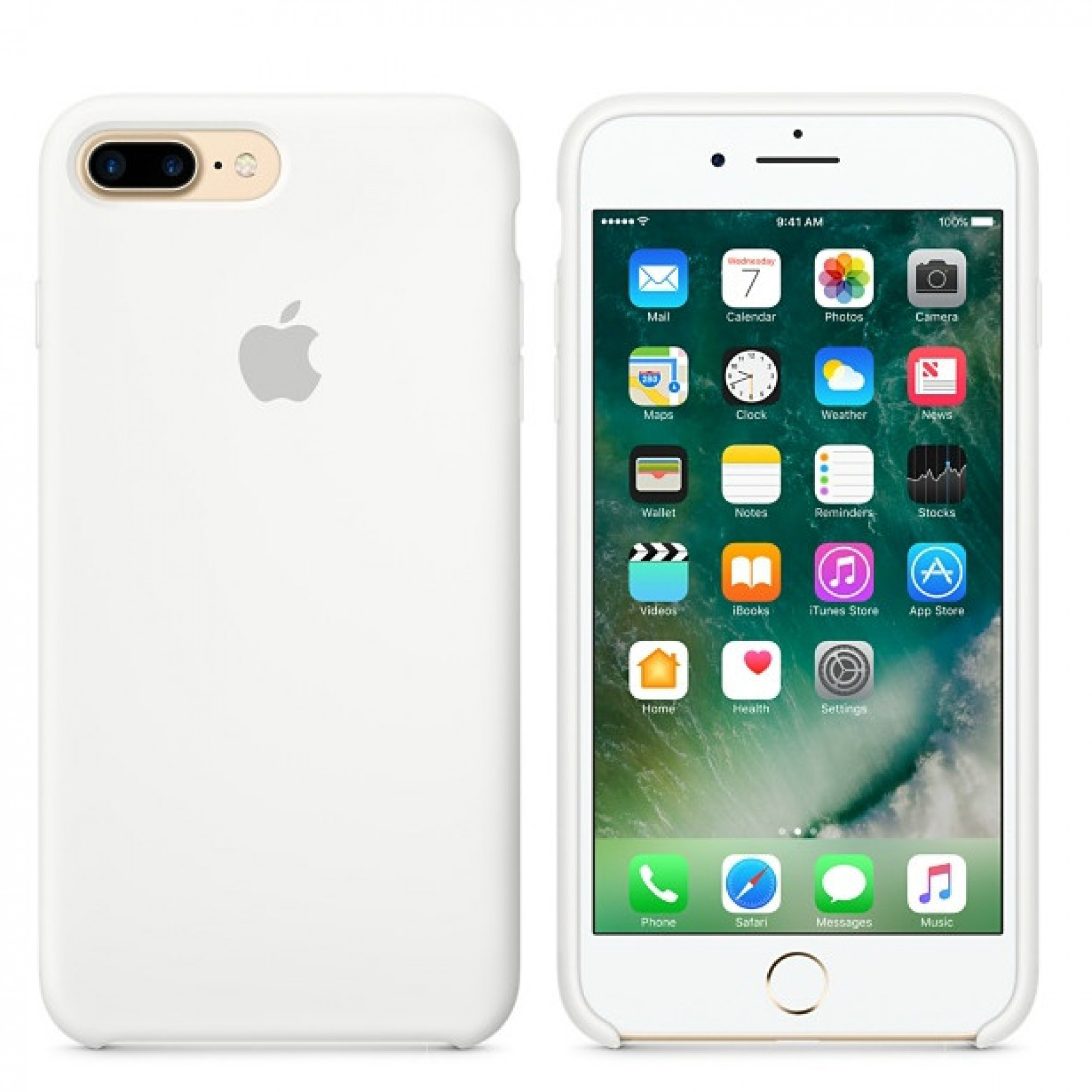 Чохол Apple iPhone 7 Plus Silicone Case - White (MMQT2)