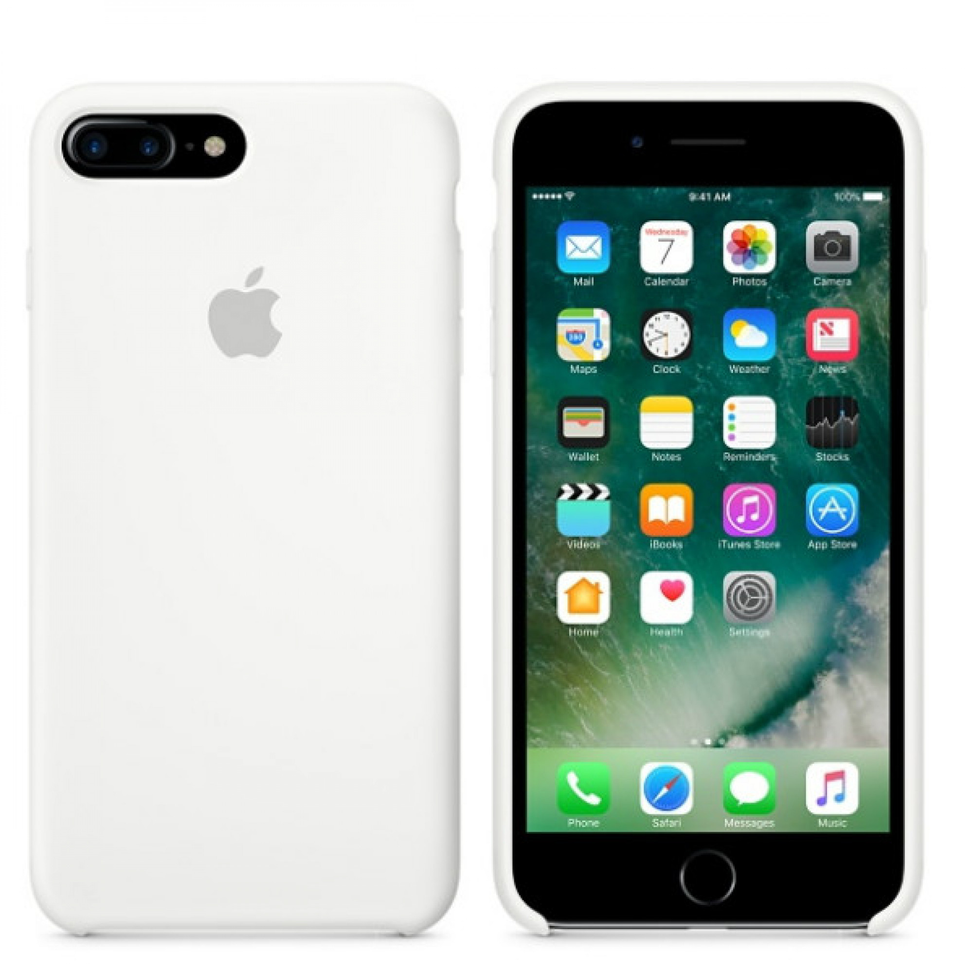 Чохол Apple iPhone 7 Plus Silicone Case - White (MMQT2)