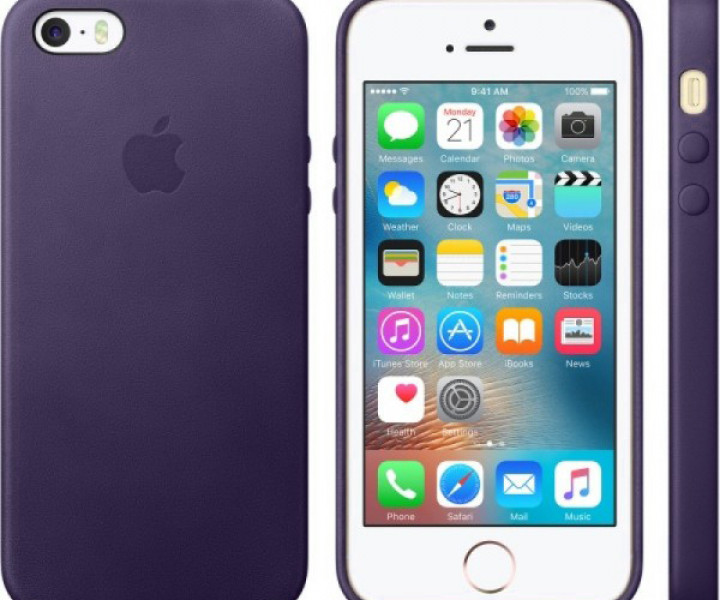 Чохол Leather Case для iPhone 5 / 5s / SE Lavander