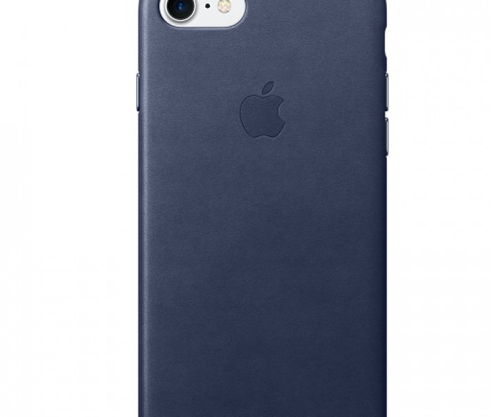 Чохол Apple iPhone 7 Leather Case - Midnight Blue (MMY32)