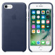 Чохол Apple iPhone 7 Leather Case - Midnight Blue (MMY32)