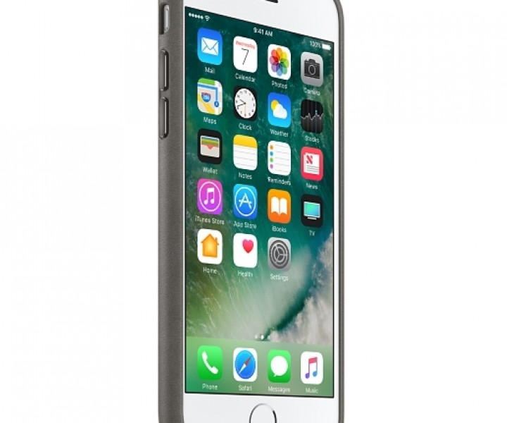 Чохол Apple iPhone 7 Leather Case - Storm Gray (MMYE2)