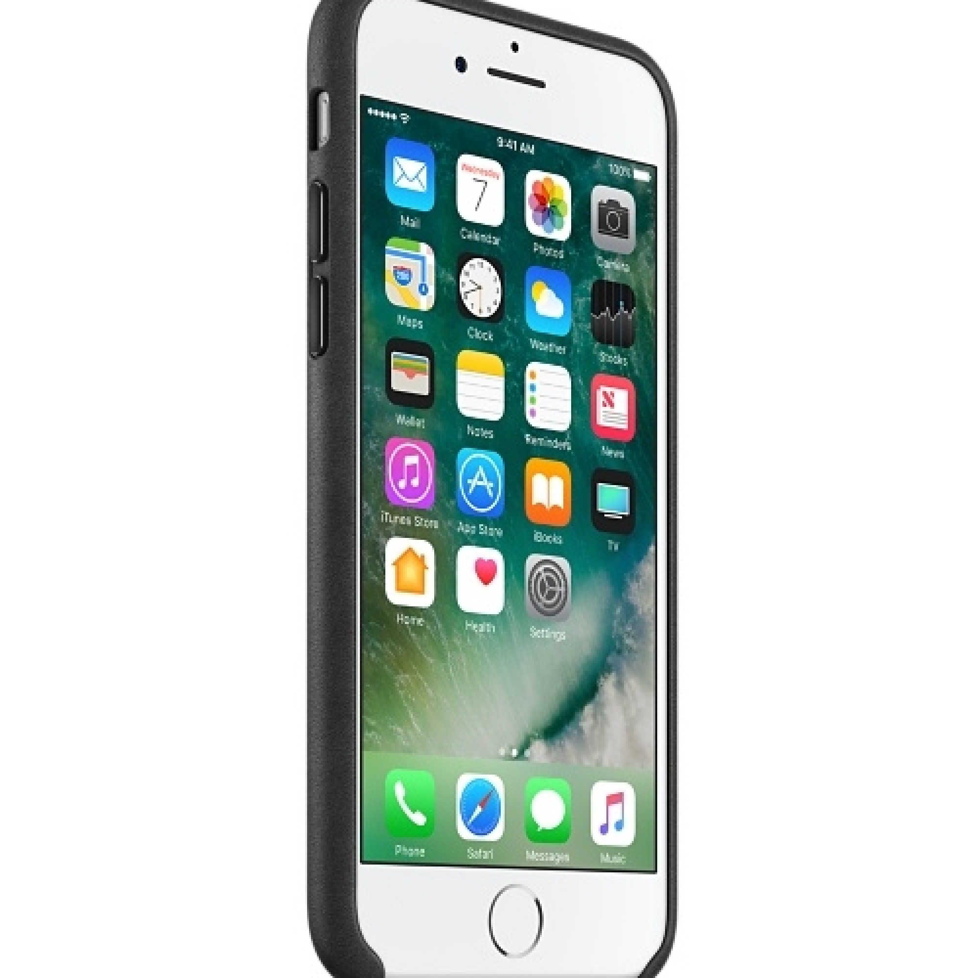 Чохол Apple iPhone 7 Leather Case - Black (MMY52)