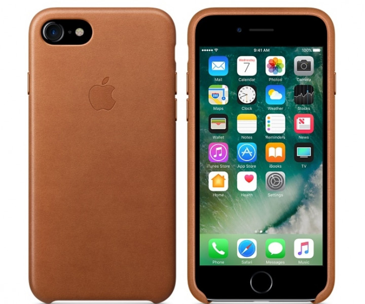 Чохол Apple iPhone 7 Leather Case - Saddle Brown (MMY22)