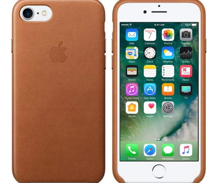 Чохол Apple iPhone 7 Leather Case - Saddle Brown (MMY22)