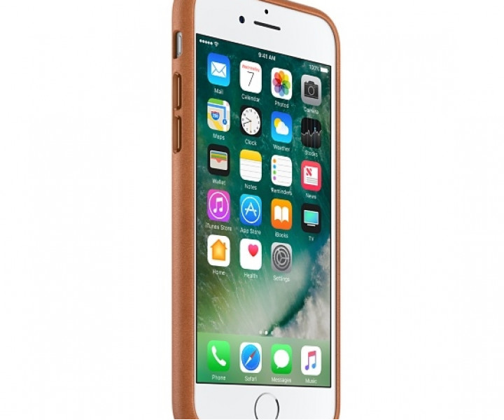 Чохол Apple iPhone 7 Leather Case - Saddle Brown (MMY22)