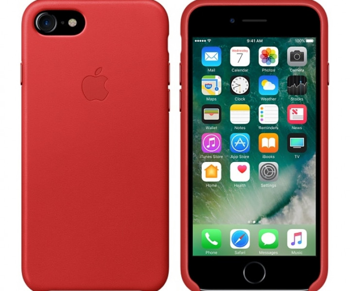 Чохол Apple iPhone 7 Leather Case - (PRODUCT)RED (MMY62)