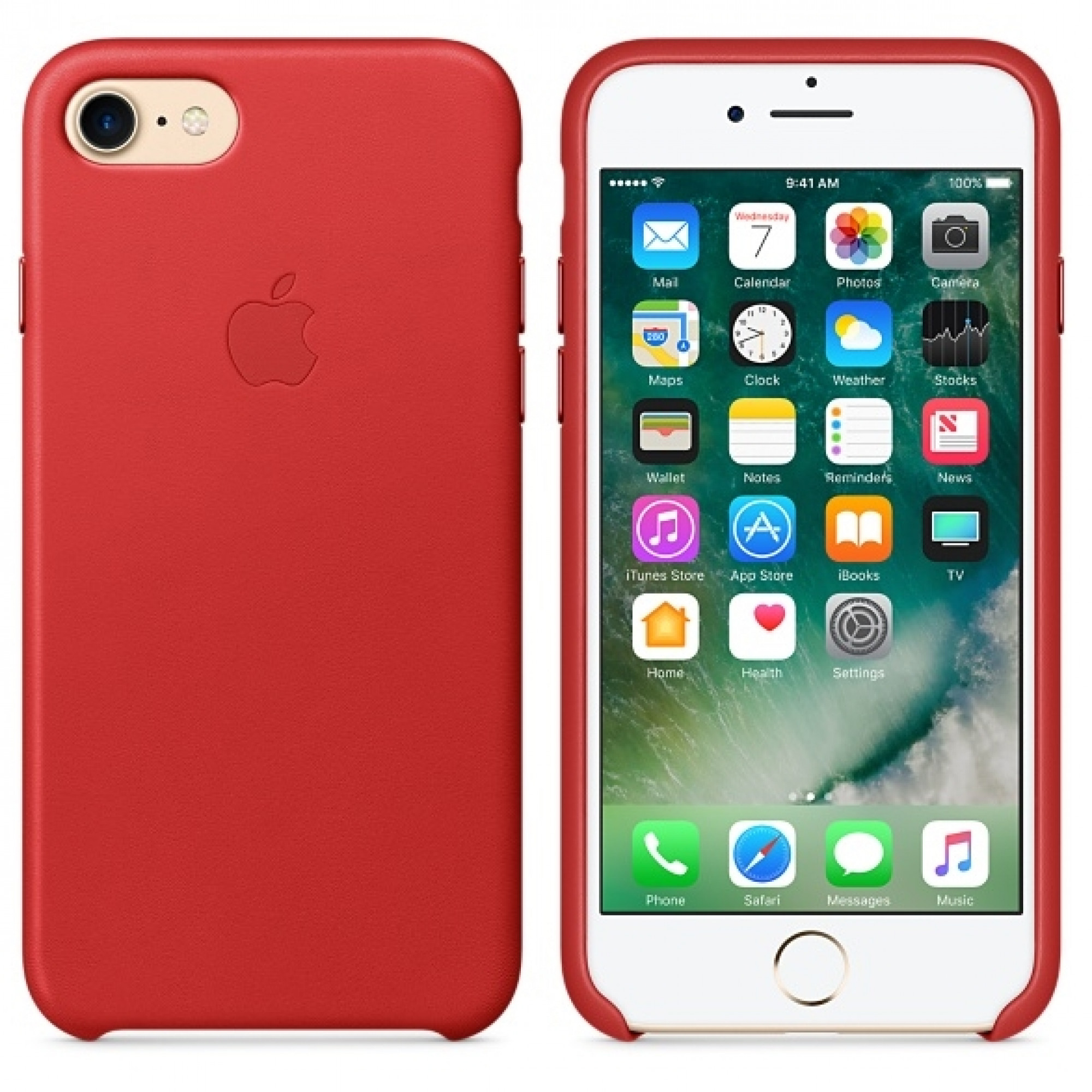 Чохол Apple iPhone 7 Leather Case - (PRODUCT)RED (MMY62)