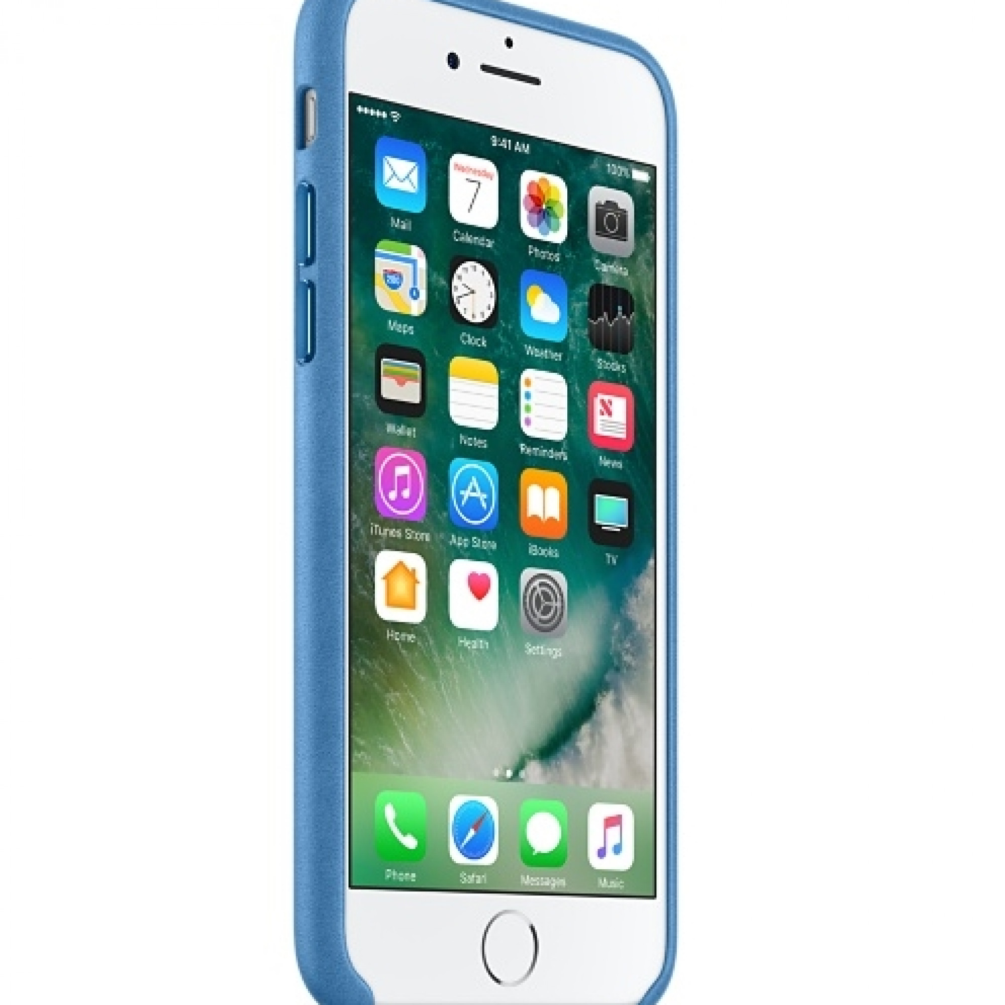 Чохол Apple iPhone 7 Leather Case - Sea Blue (MMYH2)