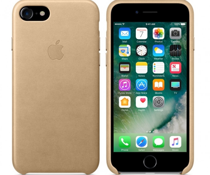 Чохол Apple iPhone 7 Leather Case - Tan (MMY72)