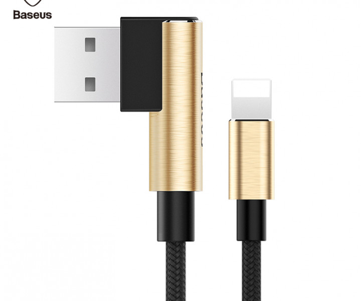 Кабель Baseus Yart Elbow Lightning Gold