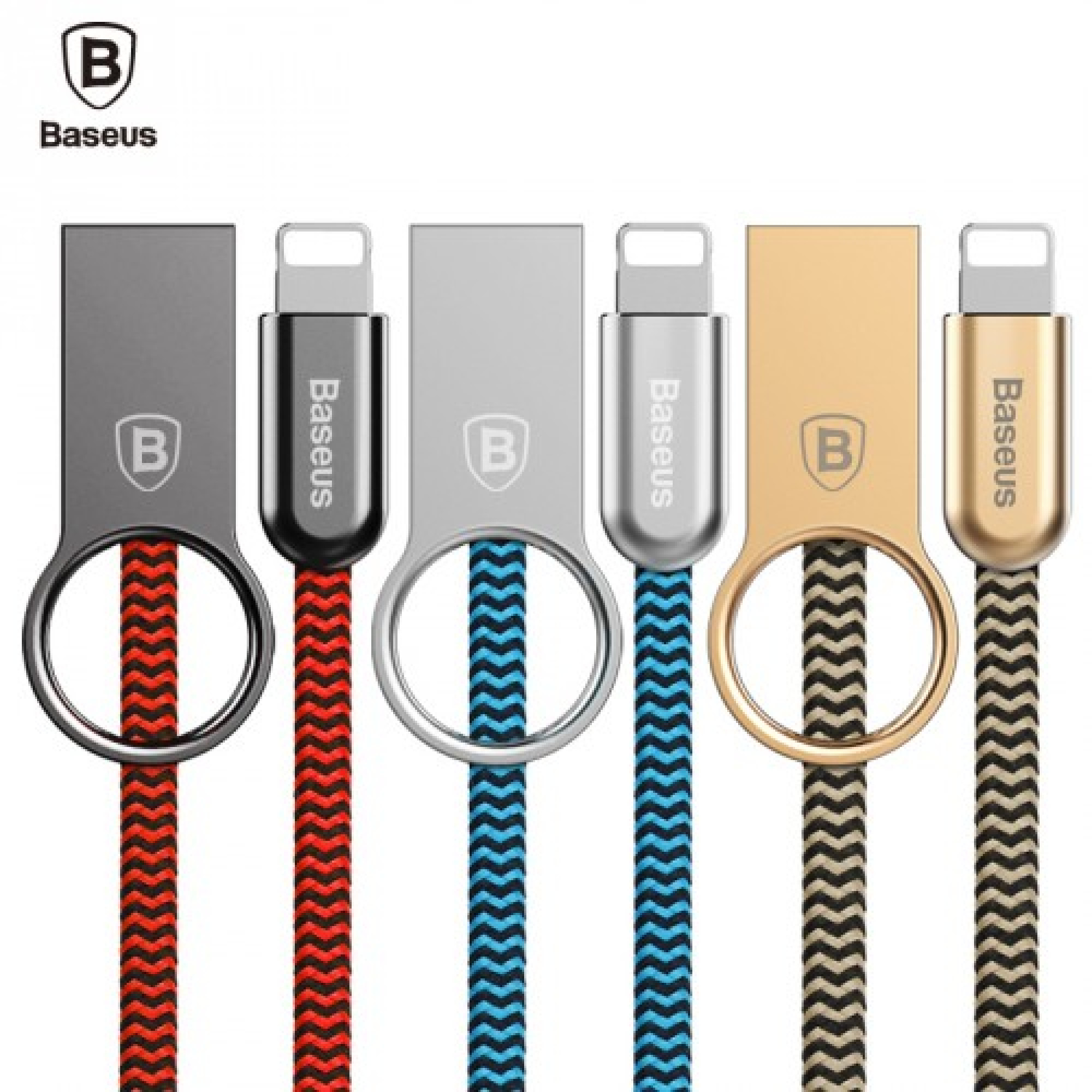 Кабель Baseus Ring lightining Red - Black