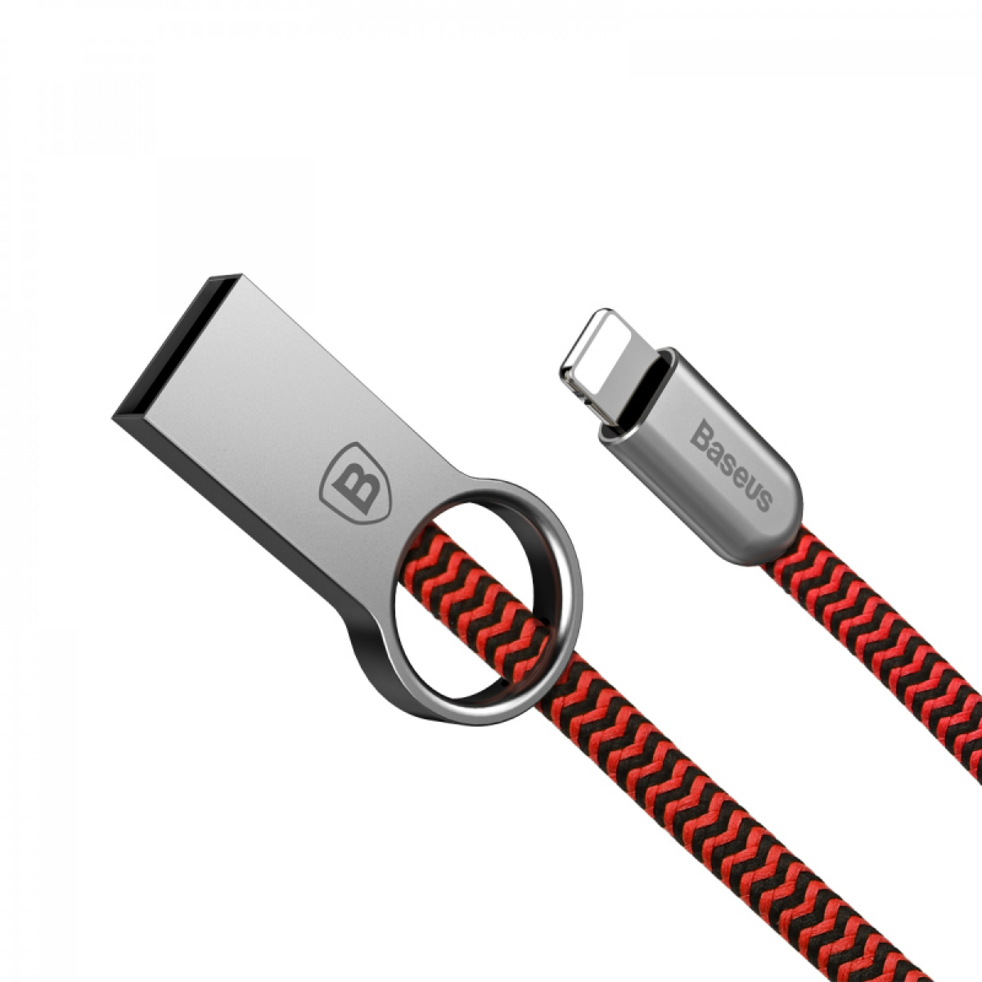 Кабель Baseus Ring lightining Red - Black