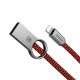Кабель Baseus Ring lightining Red - Black