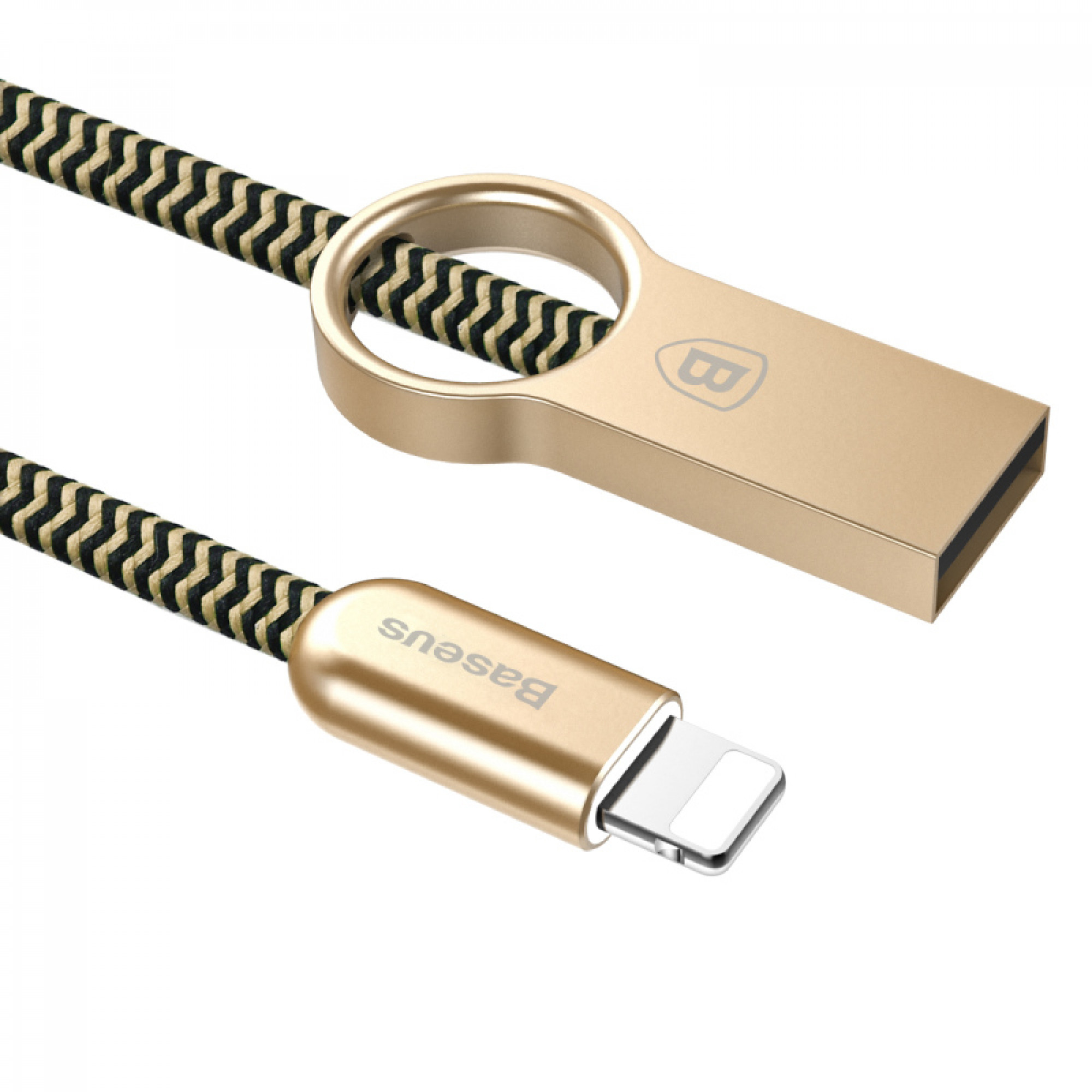 Кабель Baseus Ring lightining Gold - Black