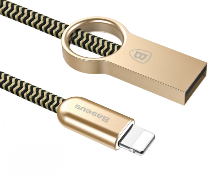Кабель Baseus Ring lightining Gold - Black