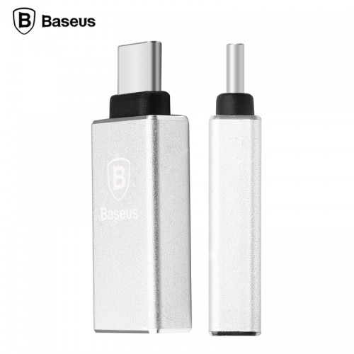 Переходник Baseus USB to Type-C Silver
