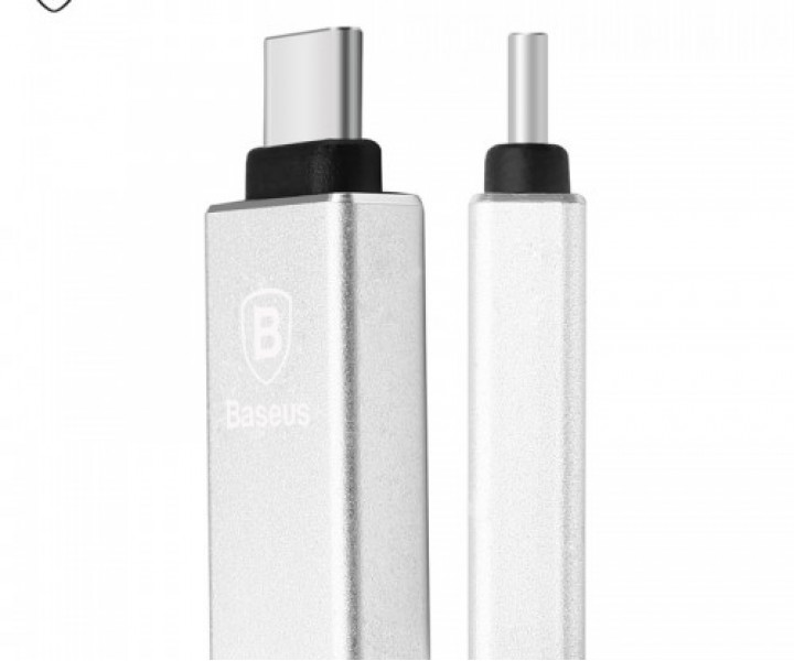 Переходник Baseus USB to Type-C Silver