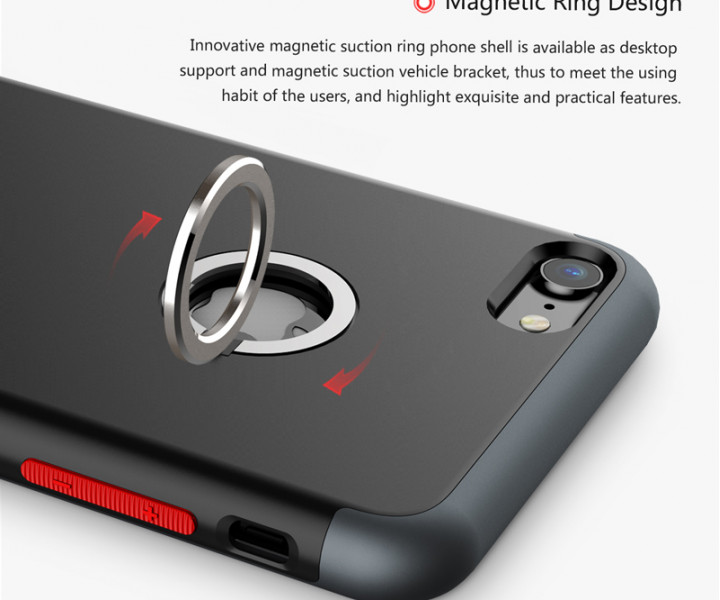 Чохол Baseus Magnetic Ring для iPhone 7 Black
