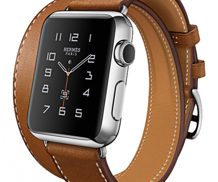 Ремешок Apple Watch 38mm Hermes Double Tour Leather Band Fauve Barenia