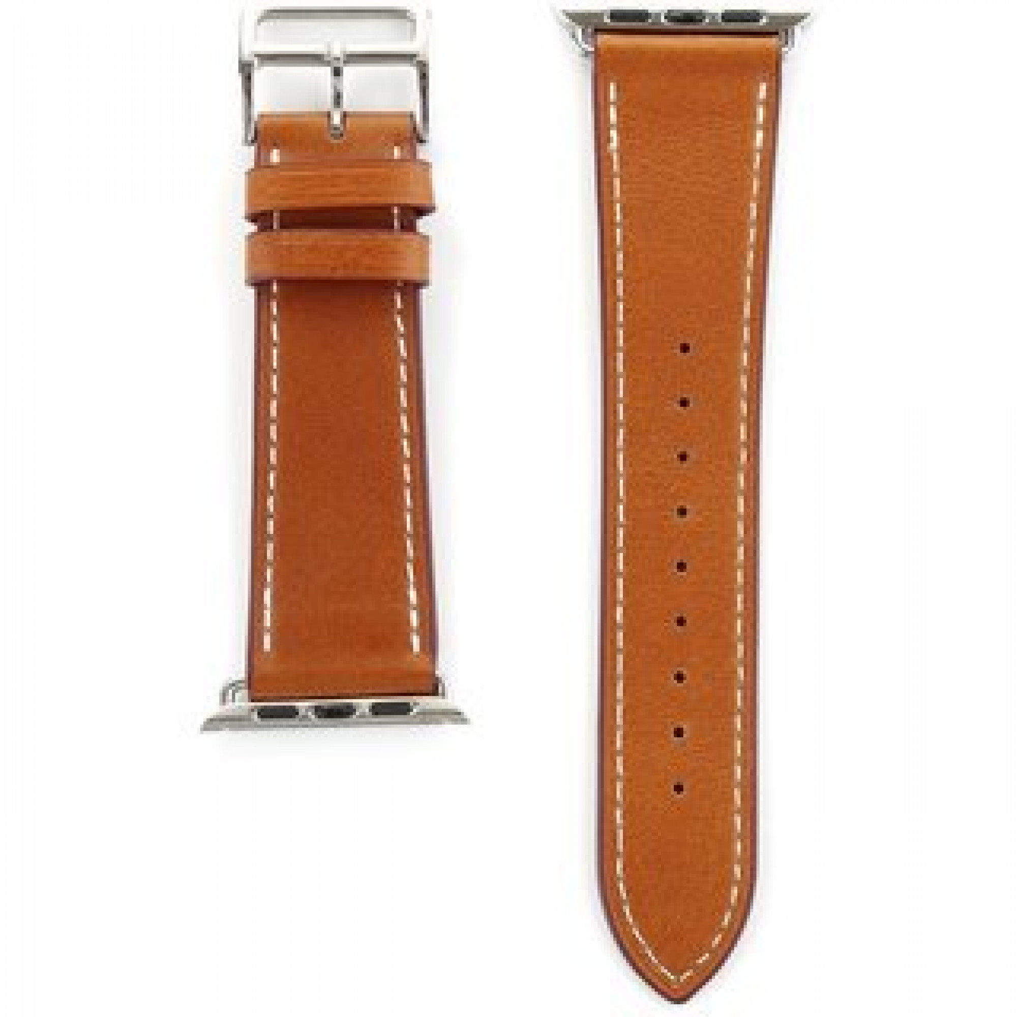 Ремешок Apple Watch 42mm Hermes Single Tour Leather Band Fauve Barenia
