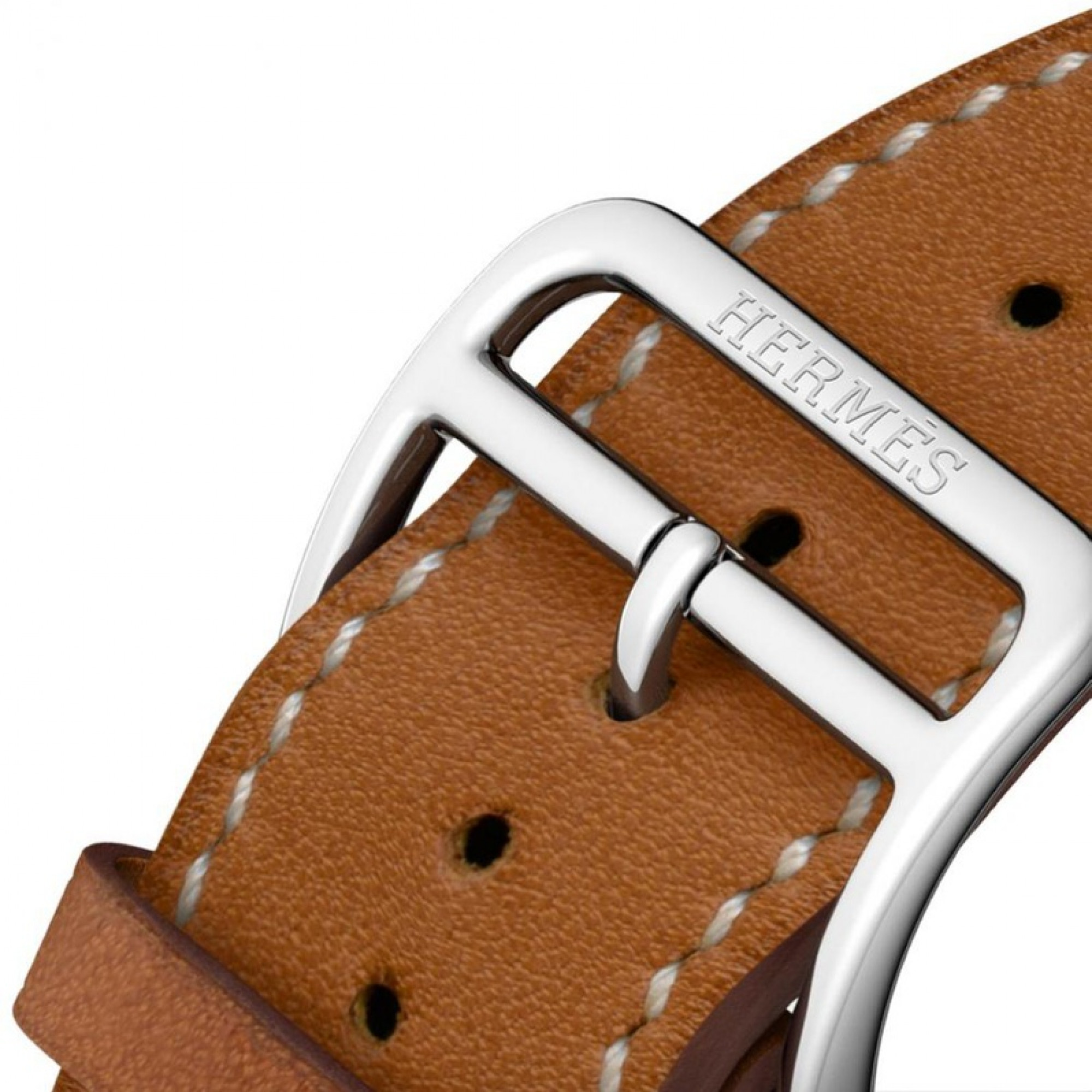 Ремешок Apple Watch 42mm Hermes Single Tour Leather Band Fauve Barenia