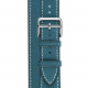 Ремешок Apple Watch 38mm Hermes Single Tour Leather Band Bleu Agate Epsom