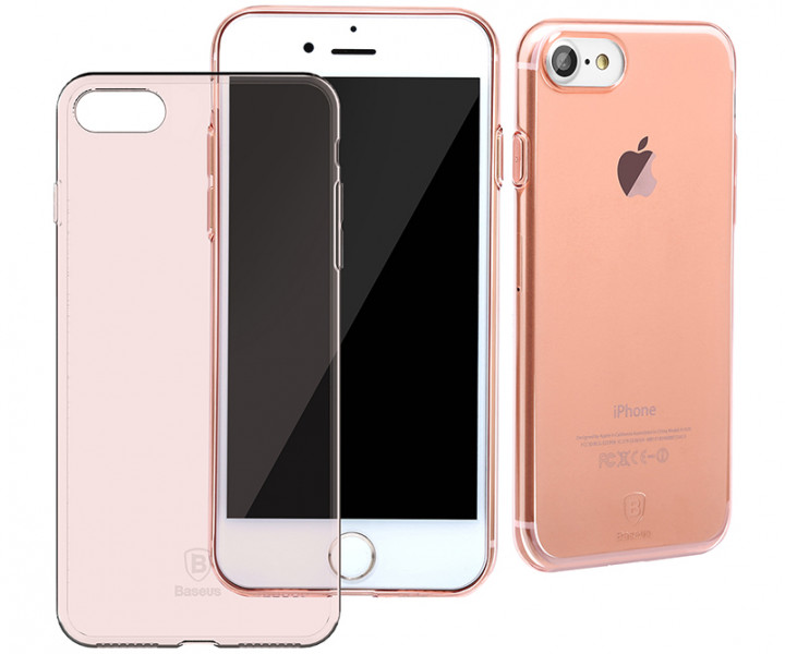 Чохол Baseus Super Slim для iPhone 7 Pink-Clear