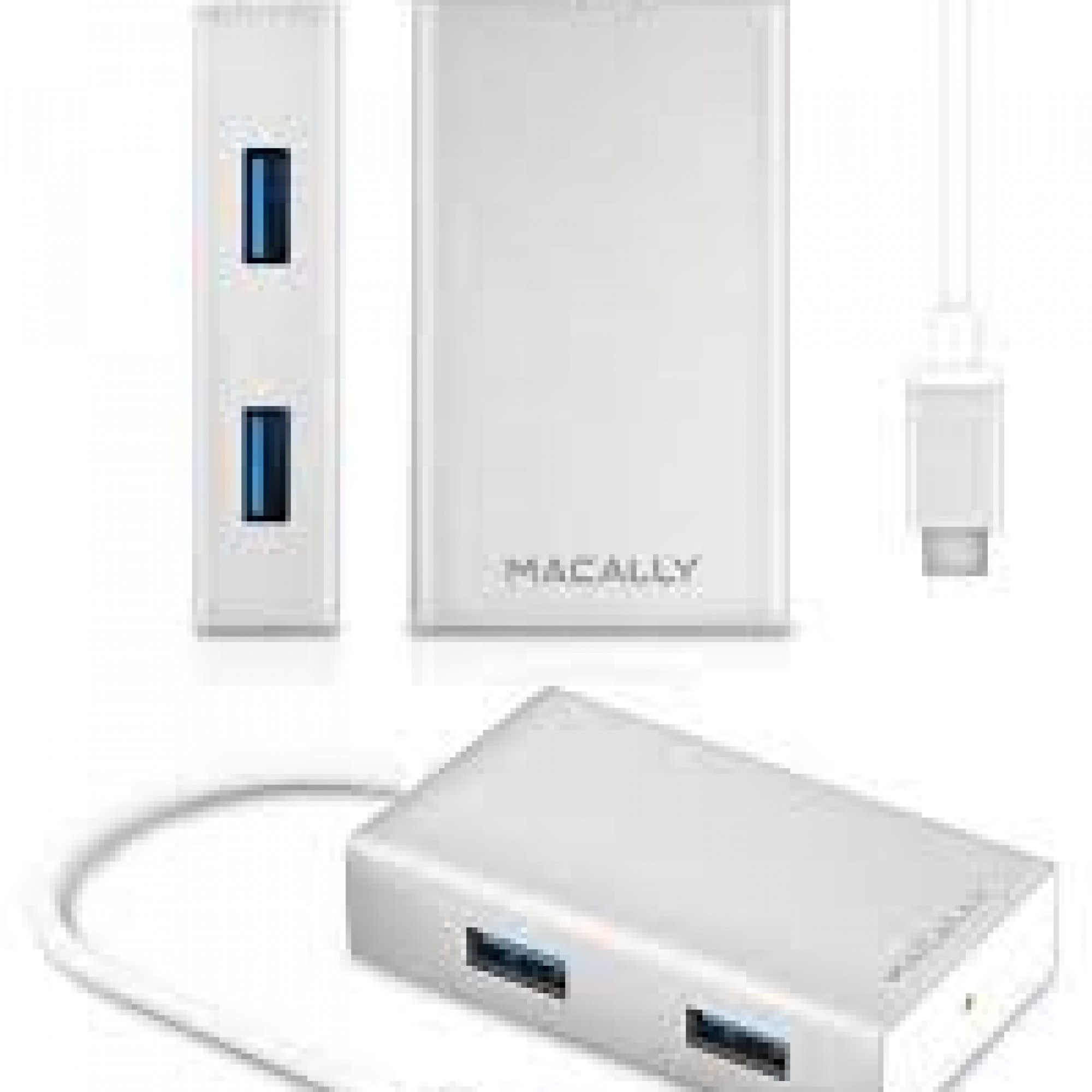 Четырех портовый USB 3.0 хаб Macally для расширения 3.1 USB-C (UC3HUB)