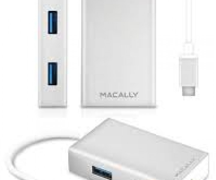 Четырех портовый USB 3.0 хаб Macally для расширения 3.1 USB-C (UC3HUB)