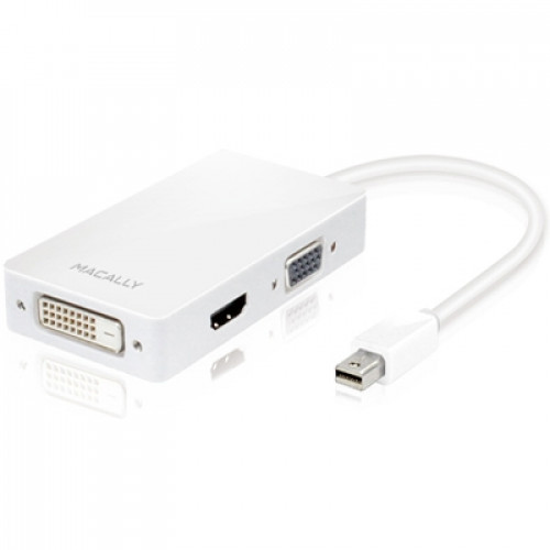 Адаптер Mini Display Port Macally to 3-in-1DVI/HDMI/VGA (MD-3N1)