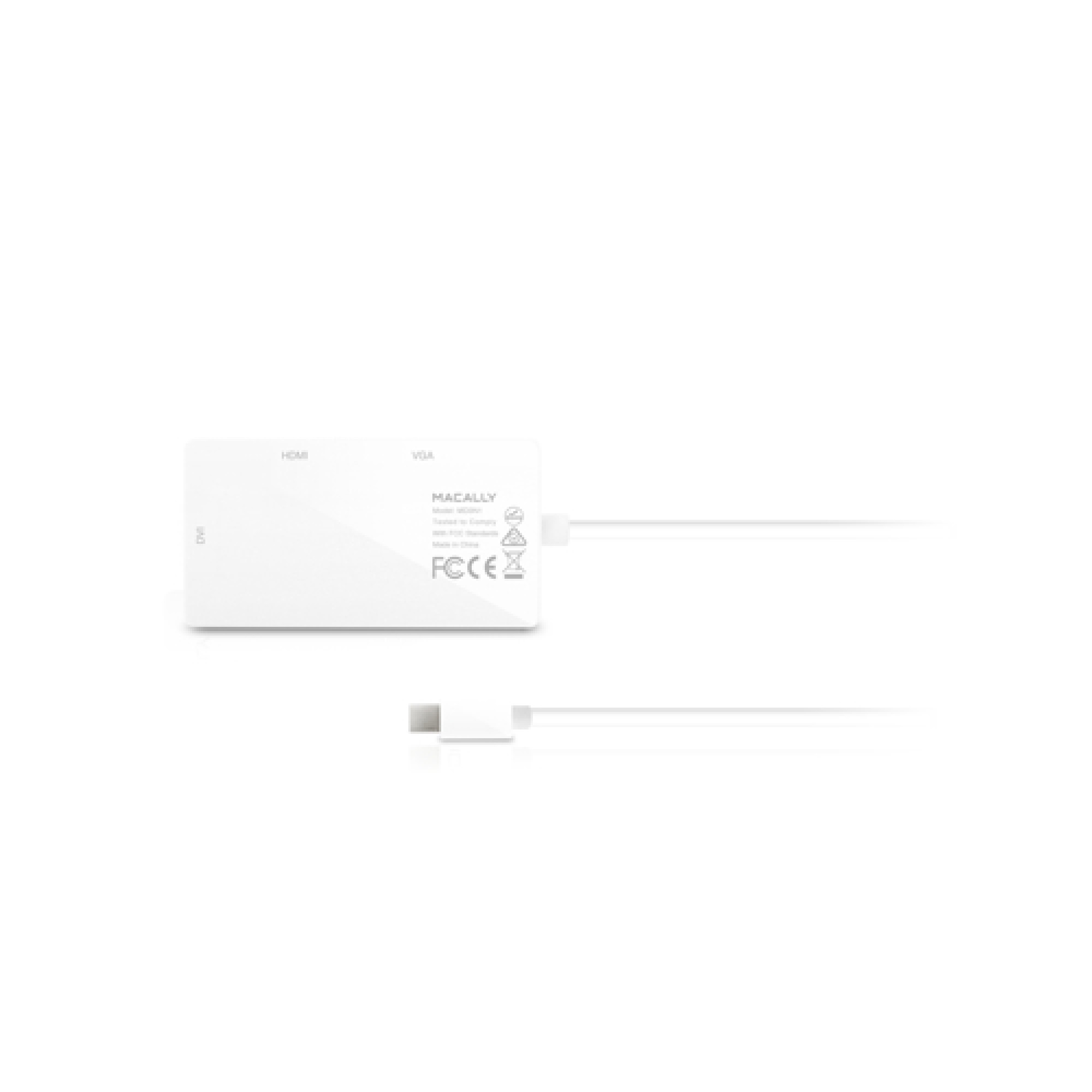 Адаптер Mini Display Port Macally to 3-in-1DVI/HDMI/VGA (MD-3N1)