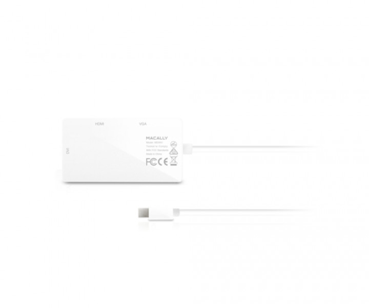 Адаптер Mini Display Port Macally to 3-in-1DVI/HDMI/VGA (MD-3N1)